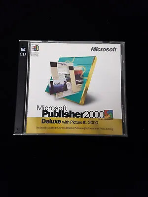 Microsoft Publisher 2000 Deluxe With Picture It 2000 With Product Key. Unused. • $29.07