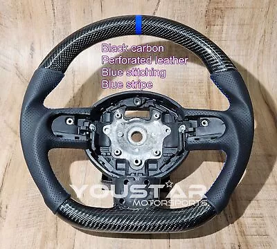 BLUE Line PREMIUM CARBON Steering Wheel For MINI R55 R56 R57 R60 R61 Cooper JCW • $387.94