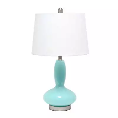 Elegant Designs Contemporary Curved Glass Table Lamp - Seafoam • $34.29