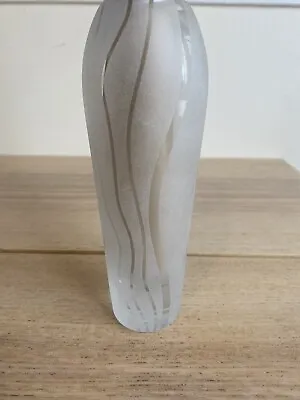 Robert McCandless 80s 90s Memphis Milano Geometric Etched Art Glass Vase Pop Art • $24.95