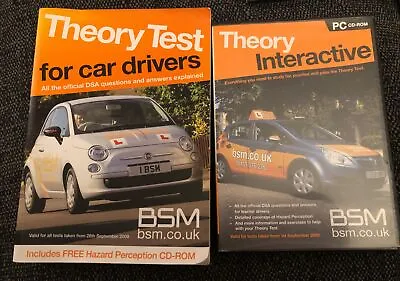 BSM Theory Test For Car Drivers Book And PC CD-Rom. Learn To Drive • £5