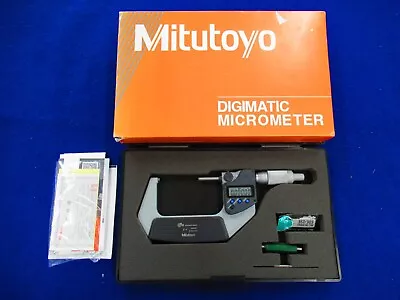 Mitutoyo 293-346-30 Digimatic Digital 2-3  Outside Micrometer IP65 Coolant Proof • $149.95