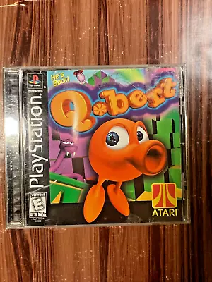 Qbert Sony PlayStation 1999 Black Label Complete CIB PS1 Strategy Video Game Q • $7.99