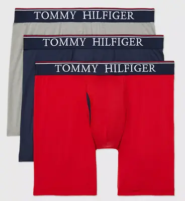 3 Pack TOMMY HILFIGER MICROFIBER BOXER STRETCH SOFT BRIEFS MEDIUM 32 -34  $39 • $23.95