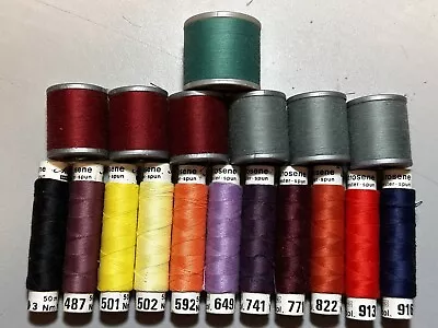 Lot Of Molnlycke (7) & Mettler Metrosene (11)Polyester Threads • $19.95