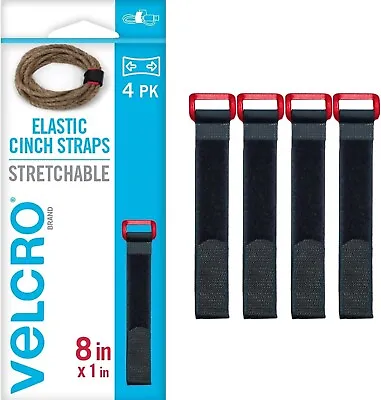 VELCRO Brand - All Purpose Straps - 8  X 1″ All Purpose Strap 4 Pack - Black • $12.89