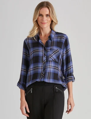 $21.04 • Buy Millers Tured Twill Check Shirt Womens Clothing  Tops Blouse