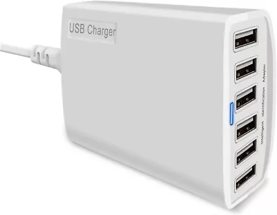 USB Desktop Charger 60W 12A 6-Port USB Charging Station Multi Ports Desktop Cha • $38.40