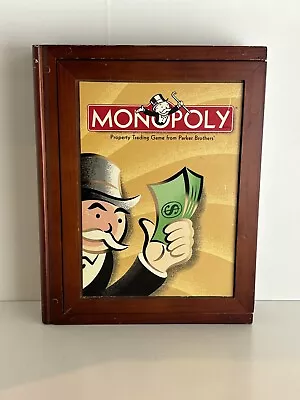 MONOPOLY Vintage Game Collection Bookshelf Wooden Book Box Set COMPLETE • $23.99