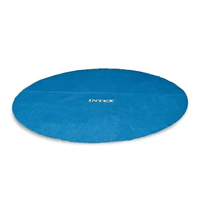 Intex 18 Ft Round Easy Set Blue Solar Cover For Swimming Pools Pool Cover Only • $53.99