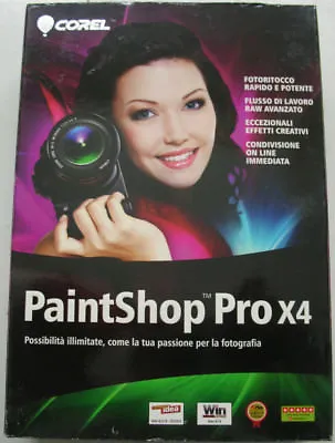Corel Paint Shop Pro X4 Software Original Photo Editing Raw Advanced Photography • £25.67