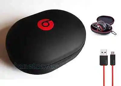 $15.75 • Buy Combo Case With USB Cable For Beats Wireless Studio 2 & 3, Solo HD Headphones