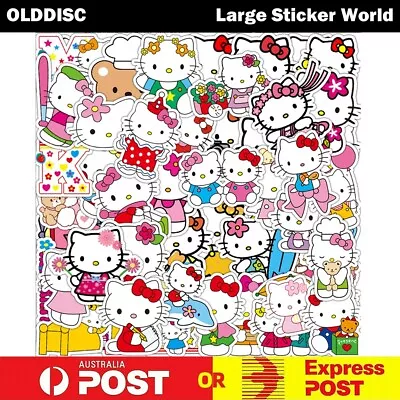 50pcs Hello Kitty Pack 2 Vinyl Sticker Luggage Car Laptop Phone Skateboard • $5.99
