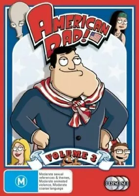 American Dad : Volume 3 : 3 Disc : NEW DVD : Region 4 : • $13.99