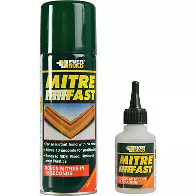 Everbuild Mitre Fast Glue And Activator Bonding Kit • £16.95