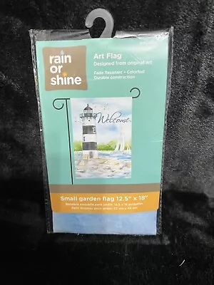 Lighthouse Welcome Garden Flag Art Flag 12.5  X 18  By Rain Or Shine SO CUTE • $7.68