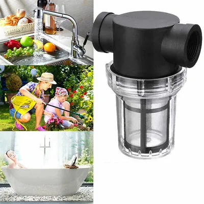 1 Inch Inline Mesh Strainer Water Pump Filter Garden Irrigation High Flow UK New • £8.99