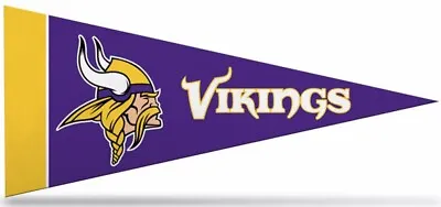 Minnesota Vikings Felt Mini Pennants 4  X 9  - Licensed By Rico - Made In USA • $2.99