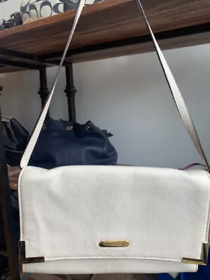 Michael Kors Beverly Cream Fold Over Purse- Gold Accents • $35