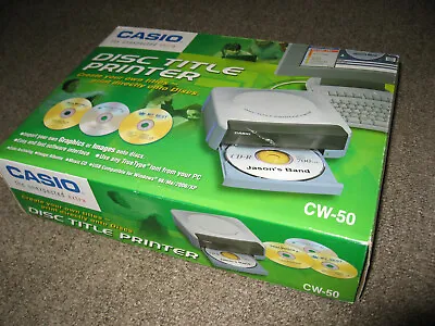 $179.99 • Buy NEW Casio CW-50 CD/DVD Disc Title Printer