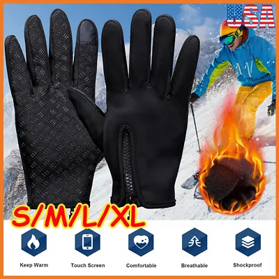 Winter Warm Gloves Thermal Windproof Waterproof Touch Screen Mittens Men Women • $7.05