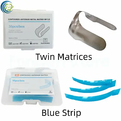 Dental Anterior Twin Matrices Cervical Matrix Blue Strip Fits TOR VM Minideep • $129.89