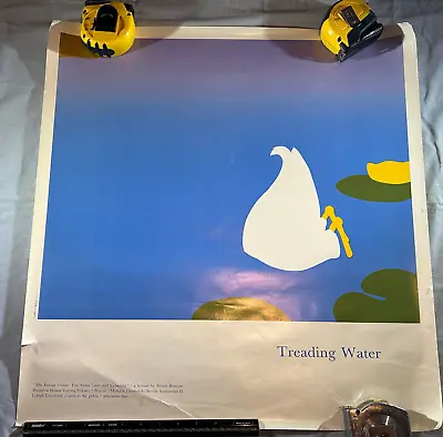 1984 LEHIGH UNIVERSITY TREADING WATER ENERGY CRISIS LECTURE 23x24 POSTER VTG • $29.95