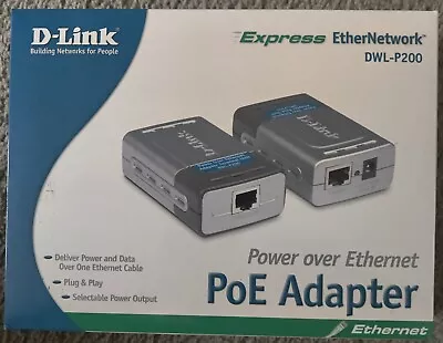 D-Link DLink Power Over Ethernet Adapter Kit DWL-P200 New  • $18