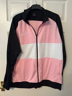 £1.24 • Buy Nike Dri-Fit Men's Black Pink White 2XL 2xl XXL Track Top Full Zip
