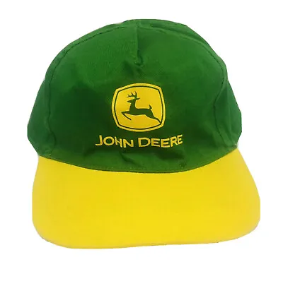 £26.07 • Buy John Deere RARE Green And Yellow Snapback Hat Cap John Deere Licenced Product