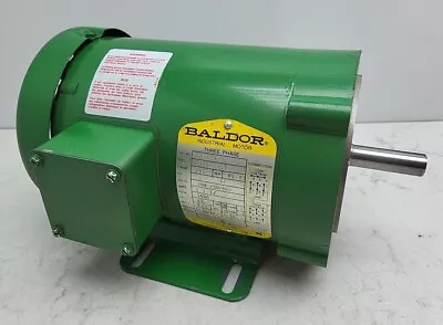 Baldor CM3537 1/2 Hp Ac Electric Motor 3 Phase 208-230/460 V 3450 Rpm *USED  • $49