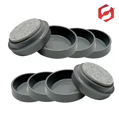 £4.99 • Buy 8x RUBBER CASTOR CUPS ANTI SLIP Carpet Floor Protector Sofa Chair Wheels Stops