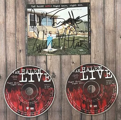 Van Halen Live: Right Here Right Now CD Signed Eddie Sammy Hagar  Autographed • $70