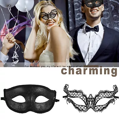 Couple 2pcs Masquerade Masks Venetian Carnival Costume Ball Cosplay Party Mask • $16.99
