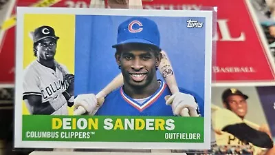 Deion Sanders 2022 Topps Pro Debut Minor League Legends MILB-7 Columbus Clippers • $1