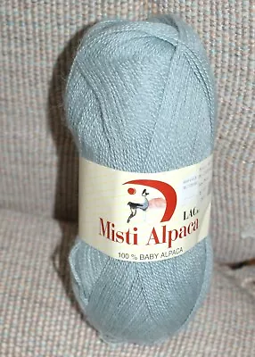 Misti Alpaca Lace 100% Baby Alpaca Baby Blue Fast Shipping Knit Crochet Craft • $8.99