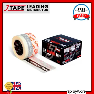 J Tape DUO Masking Tape Mask Rubber Seals On Doors Bonnet Hood Wing 75mm X 20m • £34.69