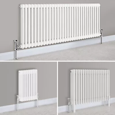 Horizontal Traditional Column Cast Iron Style Radiator Bathroom Central Heating • £16.99