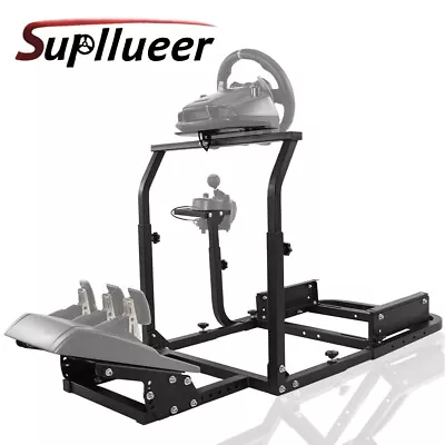 Supllueer Racing Simulator Cockpit Stand Adjustable Fit Logitech  G29 G920 • $129.99