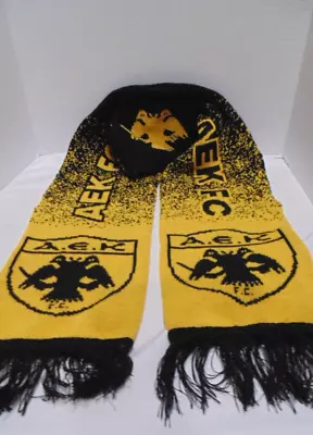 AEK Athens Greek Team UEFA Champions League Scarf EUC 48  EUC • $17.24