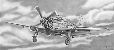 P-51D Betty-E  Limited Edition Print 12  X 22  • $40