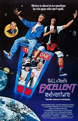 Bill & Ted's Excellent Adventure Movie Poster - 11 X 17 - Keanu Reeves • $13.96