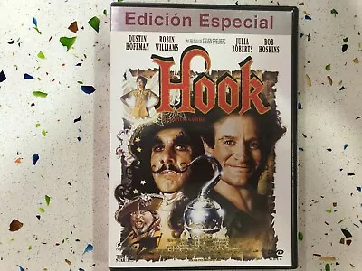 Hook The Pirate Captain Hook DVD Dustin Hoffman Robin Williams Steven Spielberg • £18.23