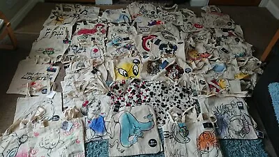 Disney Bag Cotton Canvas Tote Harry Potter Friends Me To You Eco Reuse Shopping • £4.05