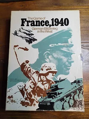 Vintage Avalon Hill The Game Of France 1940 Bookcase Board Game Complete  • $17.99