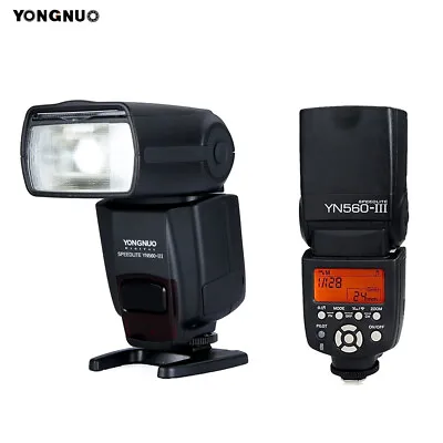 YONGNUO YN560III 2.4G Wireless Flash Light Speedlite For Canon Nikon Pentax • £95.99
