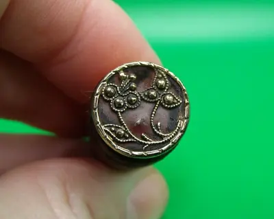 Vintage Metal & Wood 2 Dainty Flowers Sealing Wax Seal Stamp • $9.88