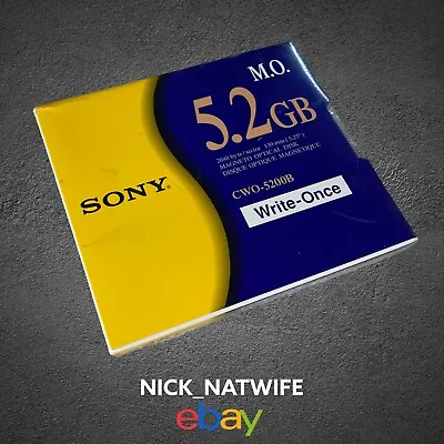 Sony CWO-5200B 5.2 GB Write Once Magneto Optical Disk Worm Media • $13.99