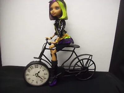 Monster High Customized Doll With Working Bicycle Clock By Judy Rankine • $75