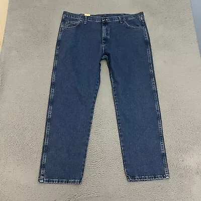 Wrangler Rugged Wear Jeans Mens Size 42 X 30 Relaxed Fit Blue NEW • $19.99